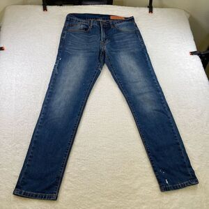 Men’s 30L x 30W Genes Shop Bowery Slim Fit Paint Splatter style Jeans